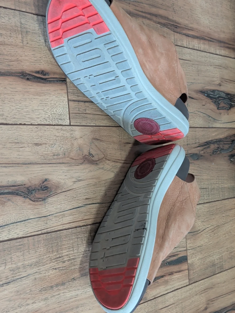 Fitflop Brown Leather Slide Sandals